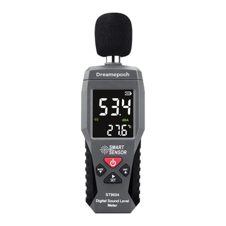 Dreamepoch Acoustic meters, Sound Level Meter, Noise Meter, Decibel Meter, Sound Analyzer, Range 30dB to 130dB with Backlight LCD Display, Data Hold, for Home, Office, School