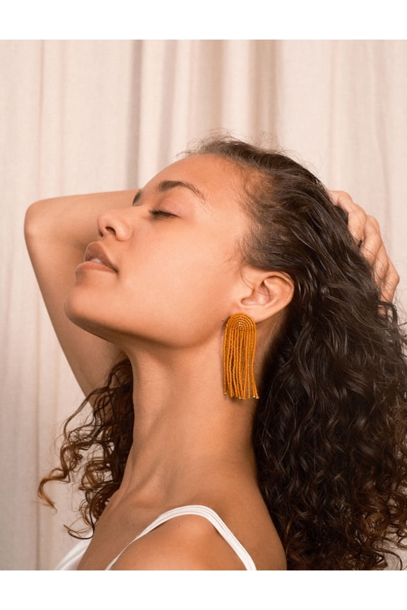 Dreamer & Co Kuota Arch Earrings - Copper/Gold/Ivory/Onyx