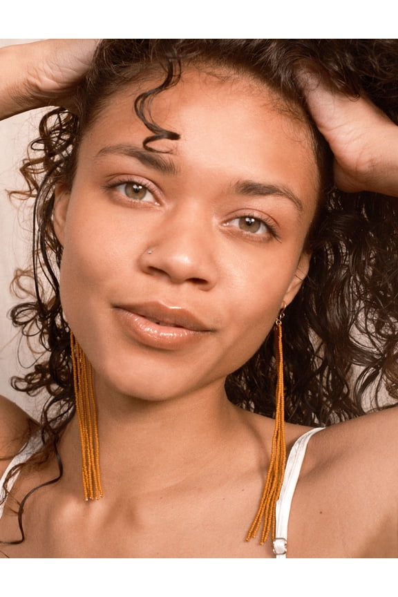 Dreamer & Co Kuota Drop Earrings - Copper/Gold/Ivory/Onyx