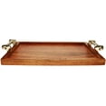 thumbnail image 1 of Dreamer Luxury Wooden Serving Tray - Elegant 15" x 10" Platter for Breakfast, Appetizers, Coffee, Bar, and Entertaining, 1 of 1