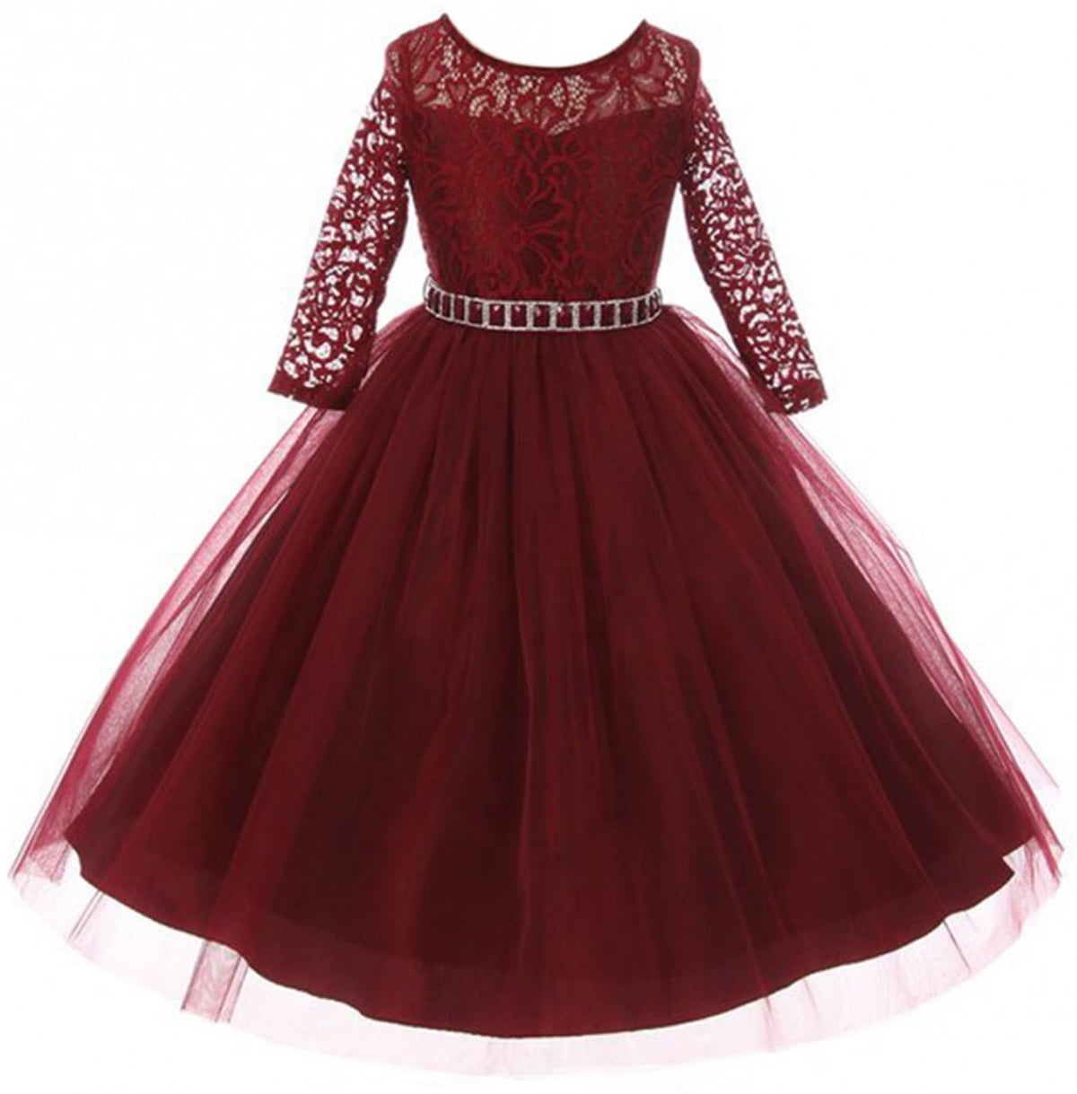 princess polly baby blue dress Burgundy Mermaid Velvet Two Piece Prom Dresses Lace Beaded Long Sleeve main image 0