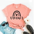 thumbnail image 1 of Dreamer T-shirt Motivational Shirts Workout Gift Believe Top Positive Quote Tee Spiritual Shirt Women's Daydreaming Tshirt, 1 of 3