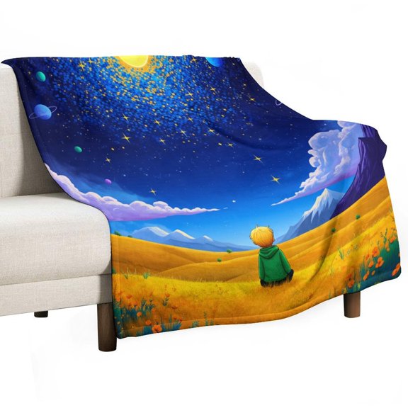 Dreamer Under The Starry Sky-1 Blanket for Bed Throw Blanket for Women, Men Super Soft Plush Blanket Throw, Print Blanket