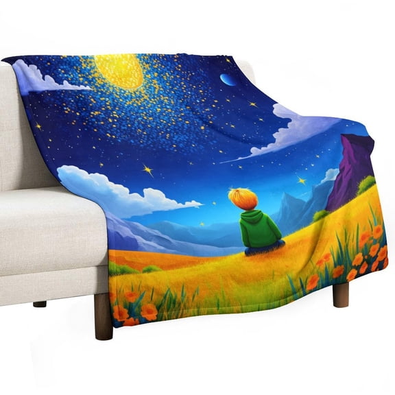 Dreamer Under The Starry Sky-2 Blanket for Bed Throw Blanket for Women, Men Super Soft Plush Blanket Throw, Print Blanket