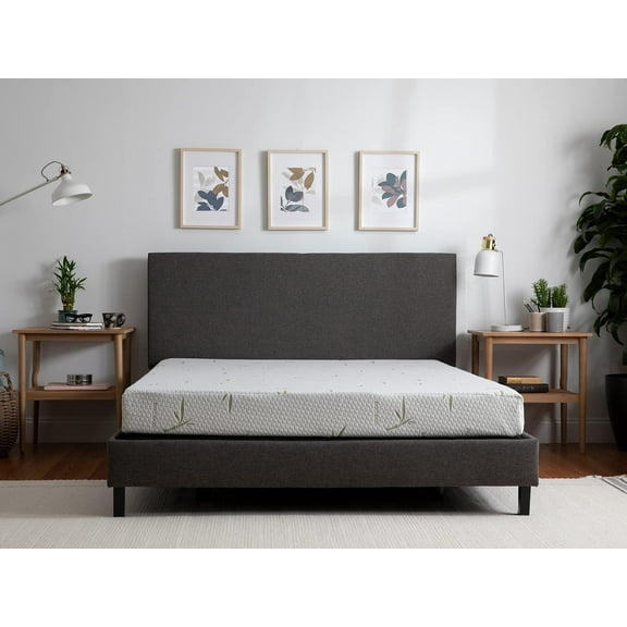 Tulo by Mattress Firm Bamboo 6" Twin Mattress Green Tea Memory Foam Mattress in a Box, Sag free, Pressure Relief, Firm Mattress