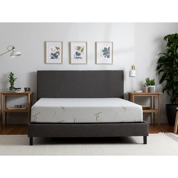 Tulo by Mattress Firm Bamboo 8" Green Tea, Full, Memory Foam Mattress in a Box, Sag free, Pressure Relief, Medium