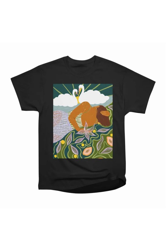 Dreamers Swan Clouds T-Shirt Tee Gift For Him Merch For Her Apparel For Friend