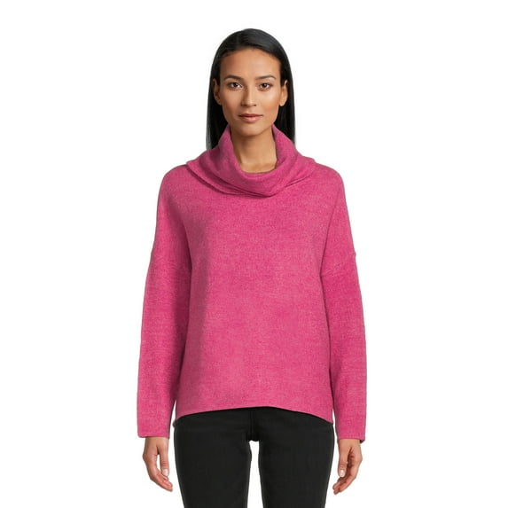 Dreamers by Debut Women’s Cowl Neck Sweater with Long Sleeves, Midweight, Sizes XS-XL
