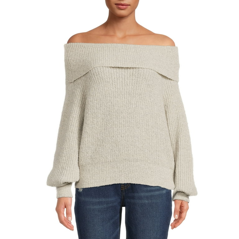 Off the top shoulder sweater walmart