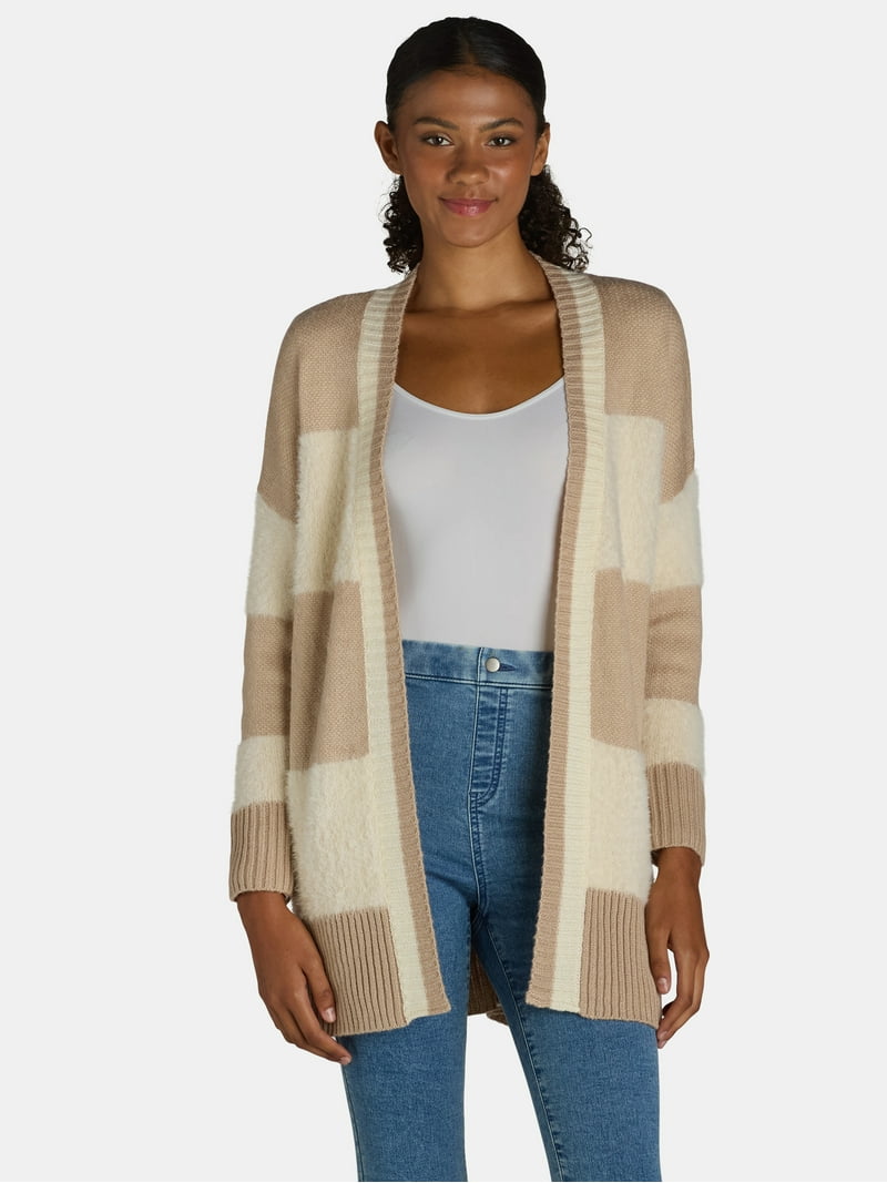 Dreamers by Debut Women's Open Front Cardigan Sweater, Midweight