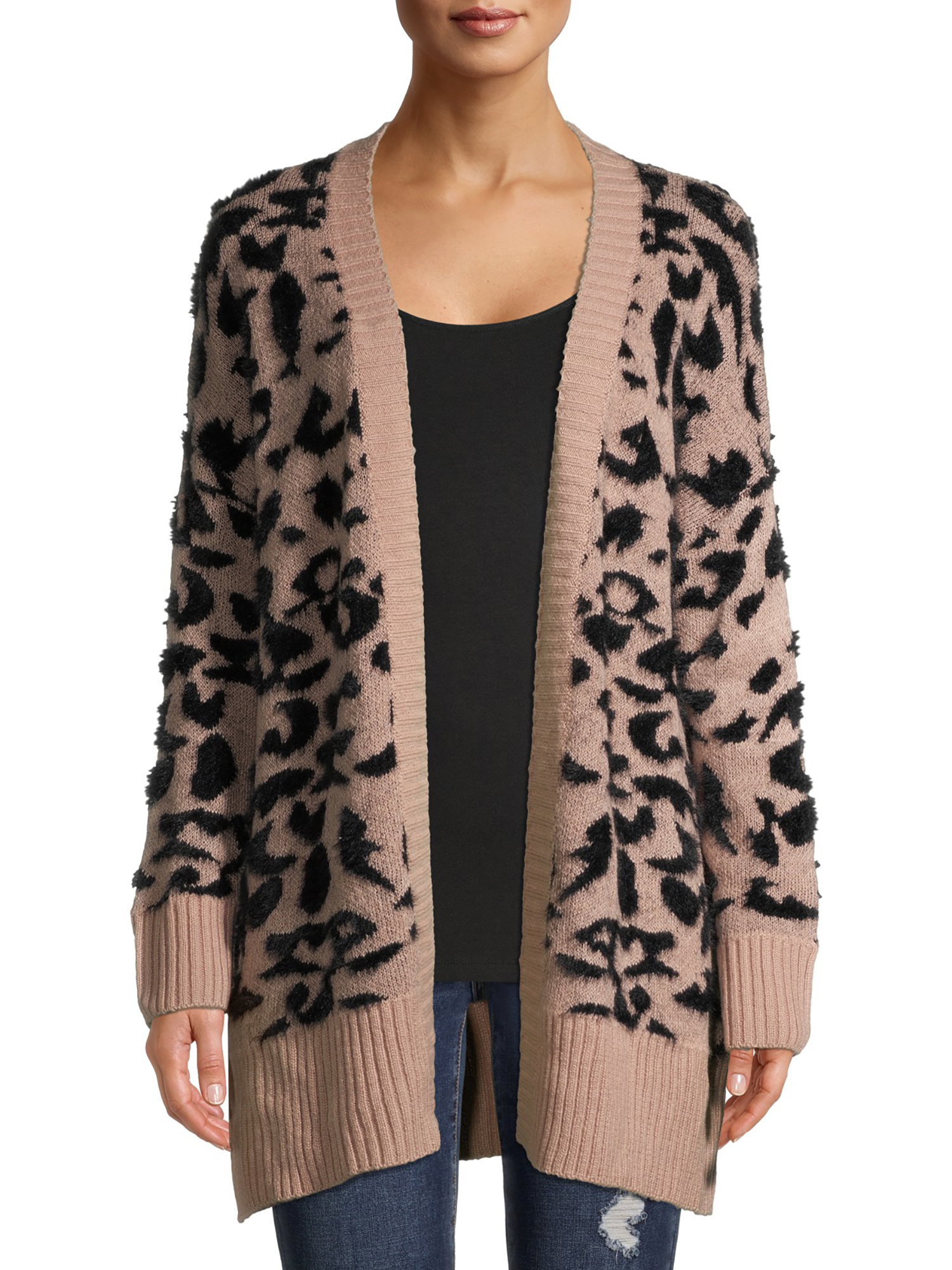 Dreamers by Debut Women's Open Front Cardigan Sweater, Midweight, Sizes XS-XL - image 1 of 6