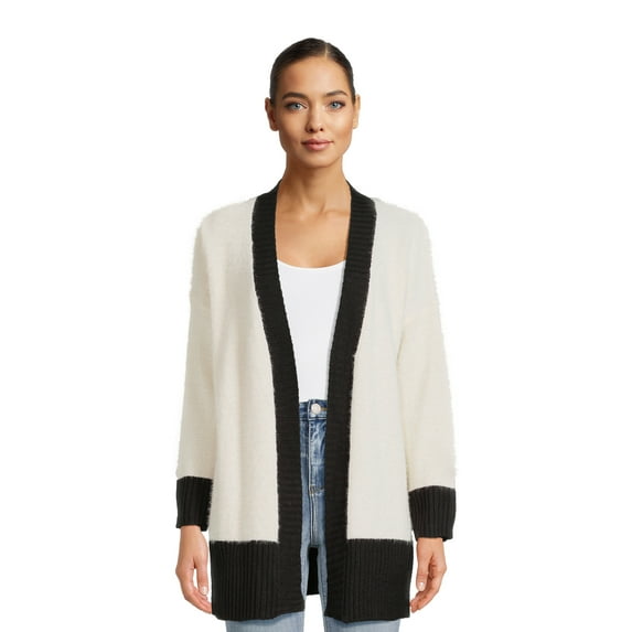 Dreamers by Debut Women's Open Front Cardigan Sweater, Midweight, Sizes XS-XL
