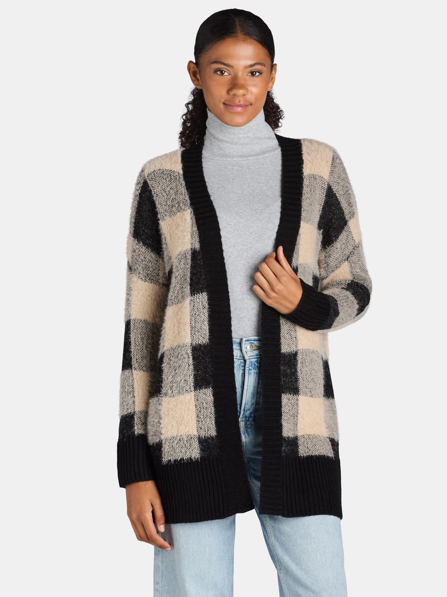 Dreamers by Debut Women's Open Front Cardigan Sweater, Midweight