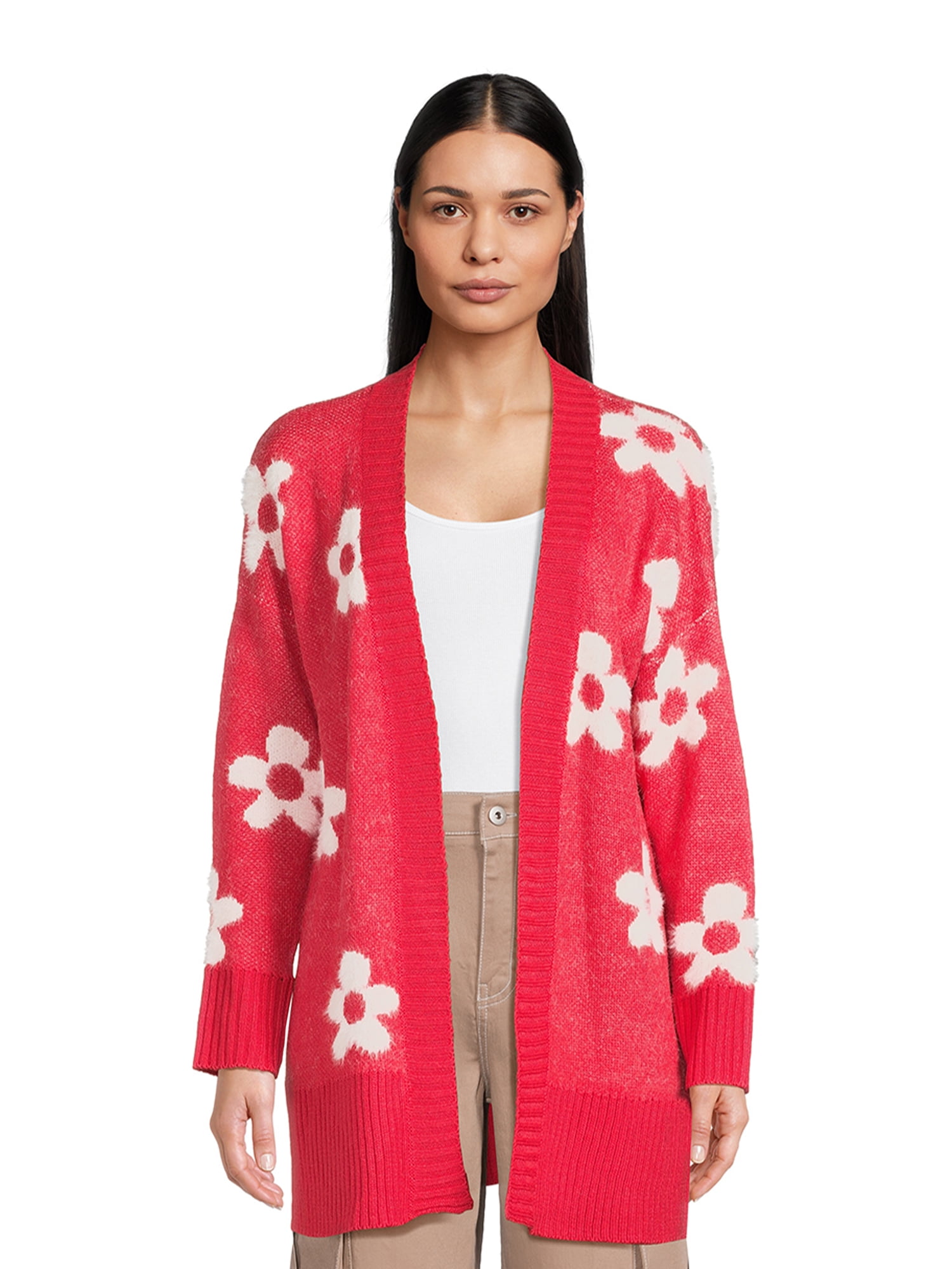 Dreamers by Debut Women's Open Front Cardigan Sweater, Midweight