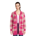 thumbnail image 1 of Dreamers by Debut Women's Open Front Print Cardigan Sweater, Midweight, 1 of 5