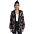 thumbnail image 1 of Dreamers by Debut Women's Open Front Rainbow Cardigan Sweater, Midweight, 1 of 5