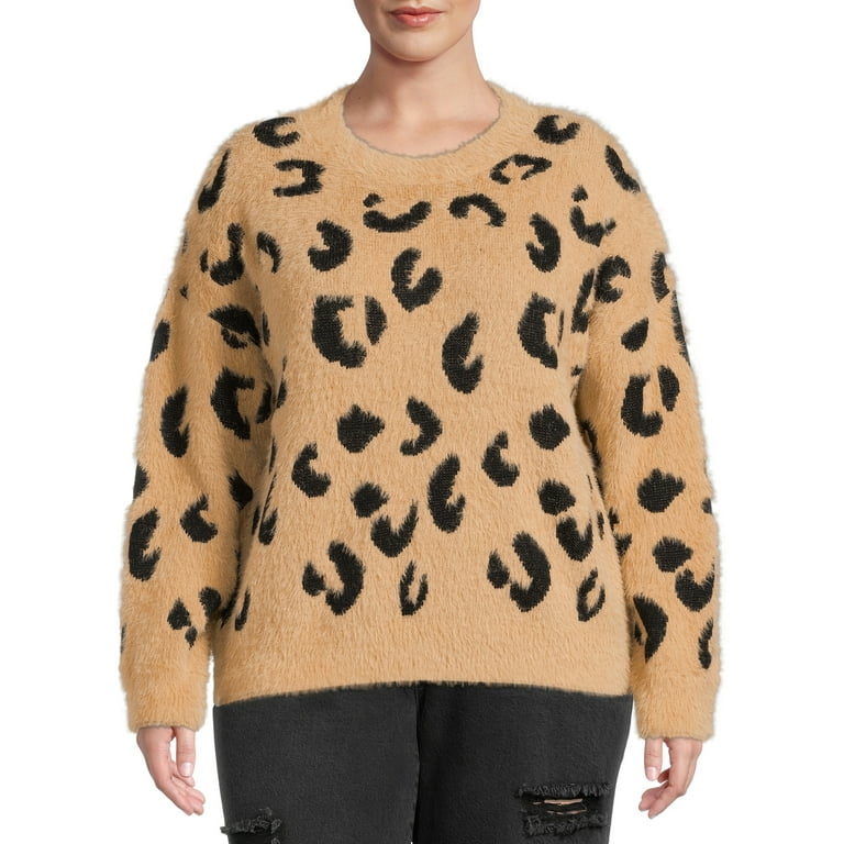 Splendid leopard hotsell cowlneck sweater Large