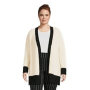 Dreamers by Debut Women's Plus Size Print Cardigan