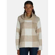 DREAMERS BY DEBUT Women’s Cowl Neck Sweater with Long Sleeves, Midweight, Sizes XS-XL