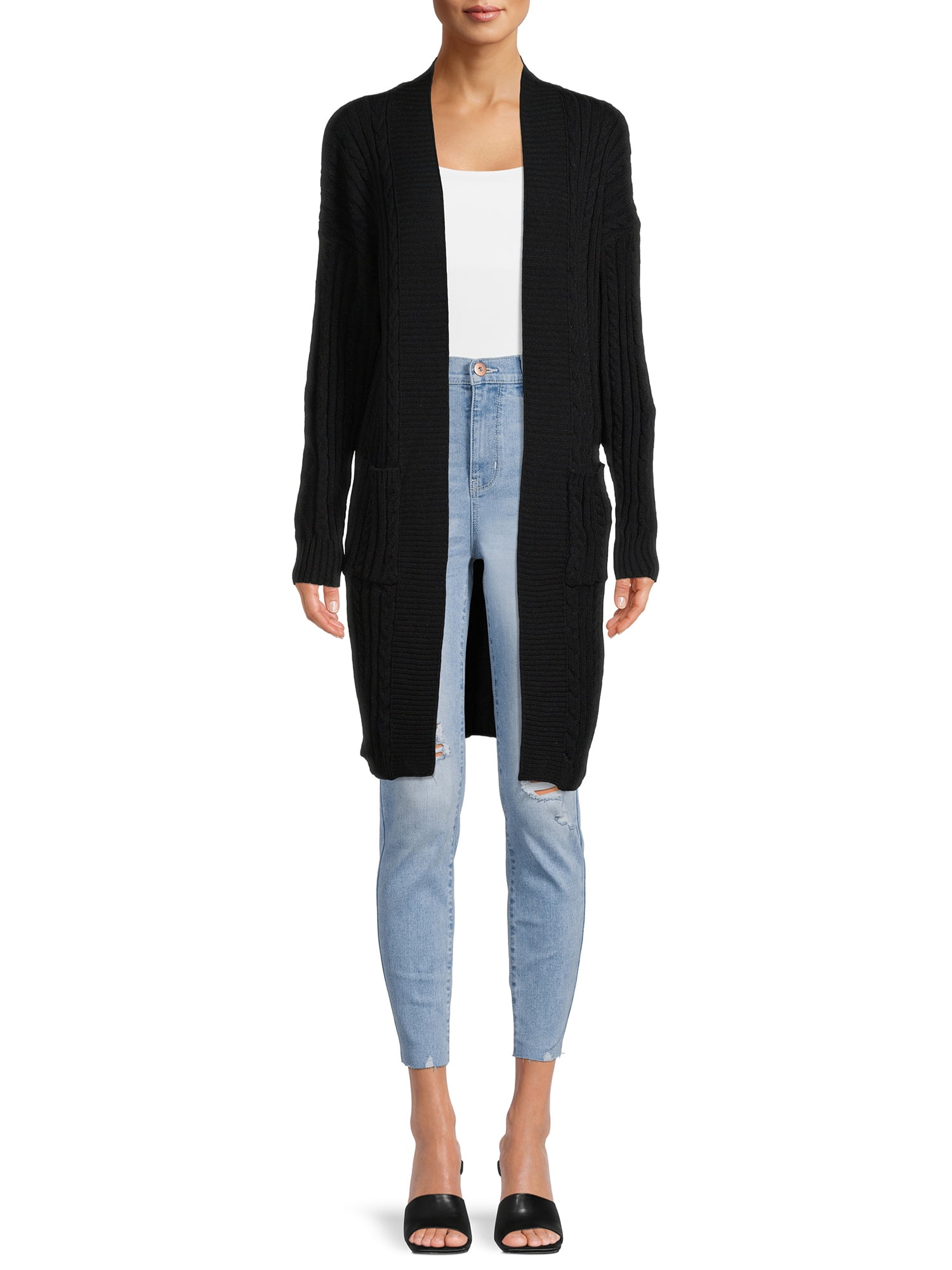 Dreamers by Debut Womens Duster Cardigan Long Sleeve Sweater