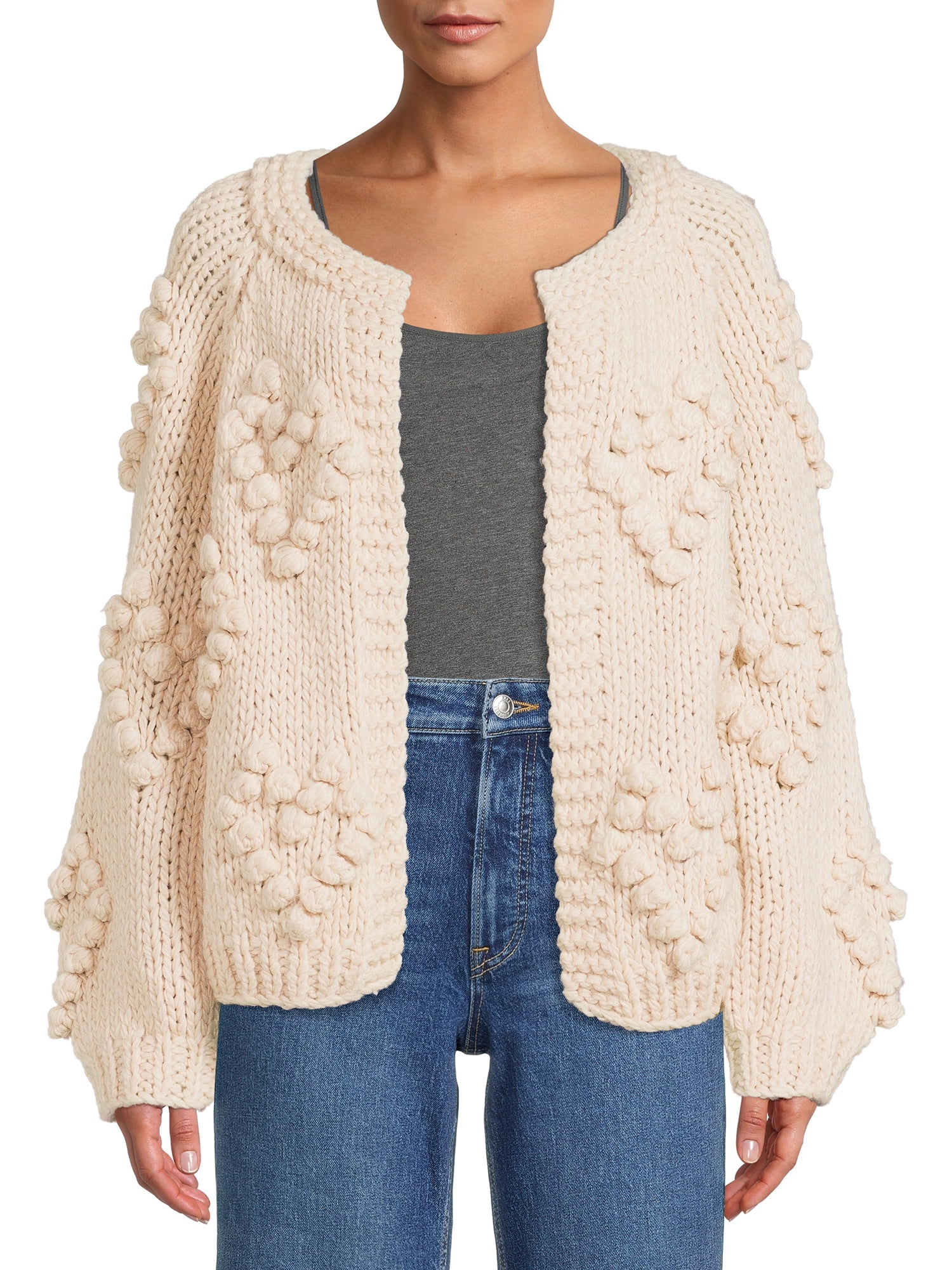 Heart pom pom cardigan discount