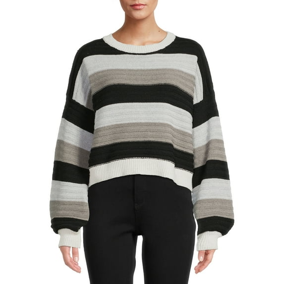 Dreamers by Debut Womens Rainbow Pullover Long Sleeve Sweater