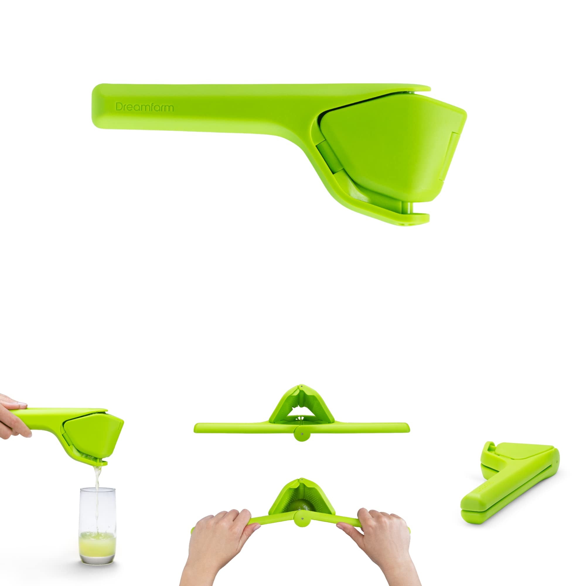 Lime Green Fold Flat Easy Citrus Juicer, 9 inch