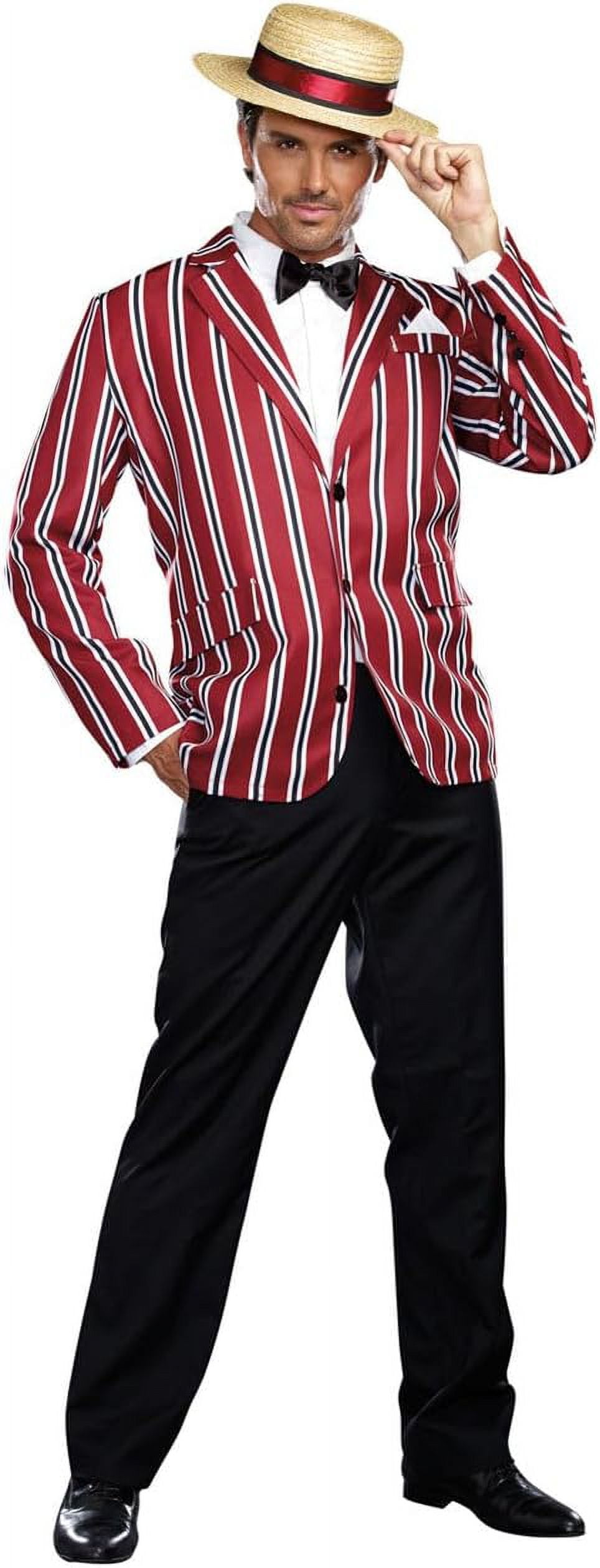 Dreamgirl Men s Dapper Gentleman Costume Great Gatsby Adult Good Time Charlie 1920s Dapper Halloween Costume Medium Multi