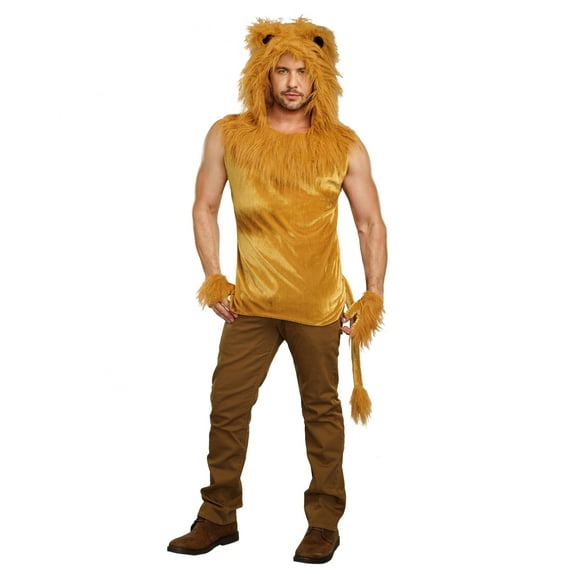 Dreamgirl Men's King Of The Jungle Lion Costume Shirt