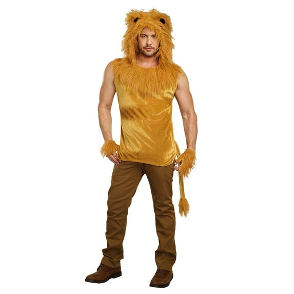 Dreamgirl Men's King Of The Jungle Lion Costume Shirt