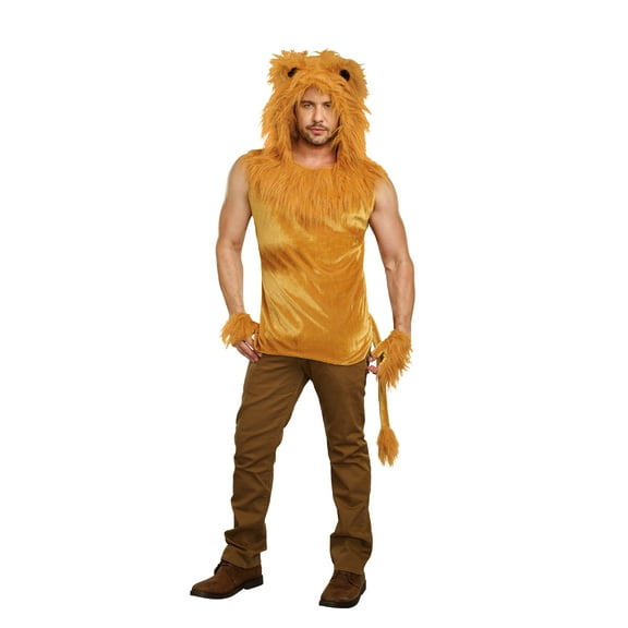 Dreamgirl Men's King Of The Jungle Lion Costume Shirt