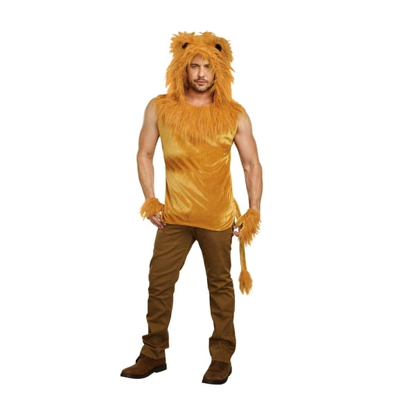 Dreamgirl Men's King Of The Jungle Lion Costume Shirt