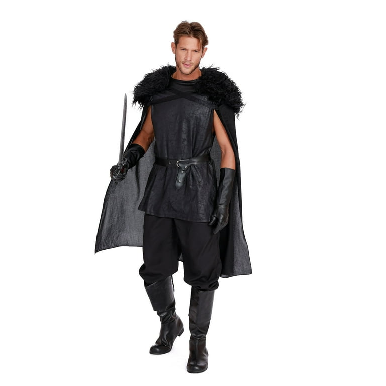 Cape Mens Grey With Fur Collar Adult Costume Male Cape Mens Grey With Fur Collar Adult Costume Male