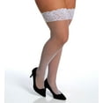 thumbnail image 1 of Dreamgirl Plus Size Laced Stay-up Fishnet Thigh High, 1 of 7