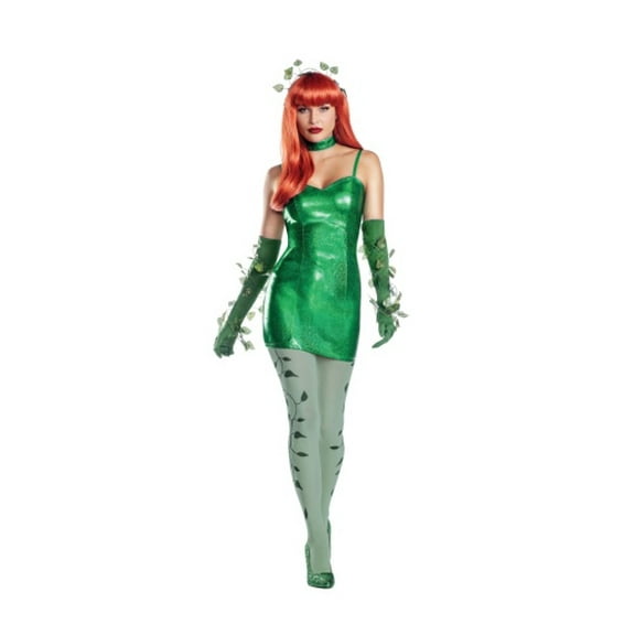 Dreamgirl Poison Oak Bodycon Dress with Stretch Backside Women’s Costume – Sexy Nature-Inspired Outfit