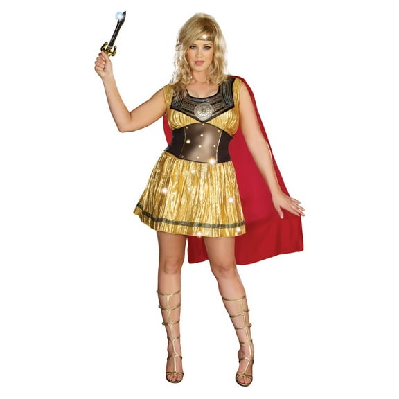 Dreamgirl RL8123XL Women's Golden Gladiator Costume - Extra Large