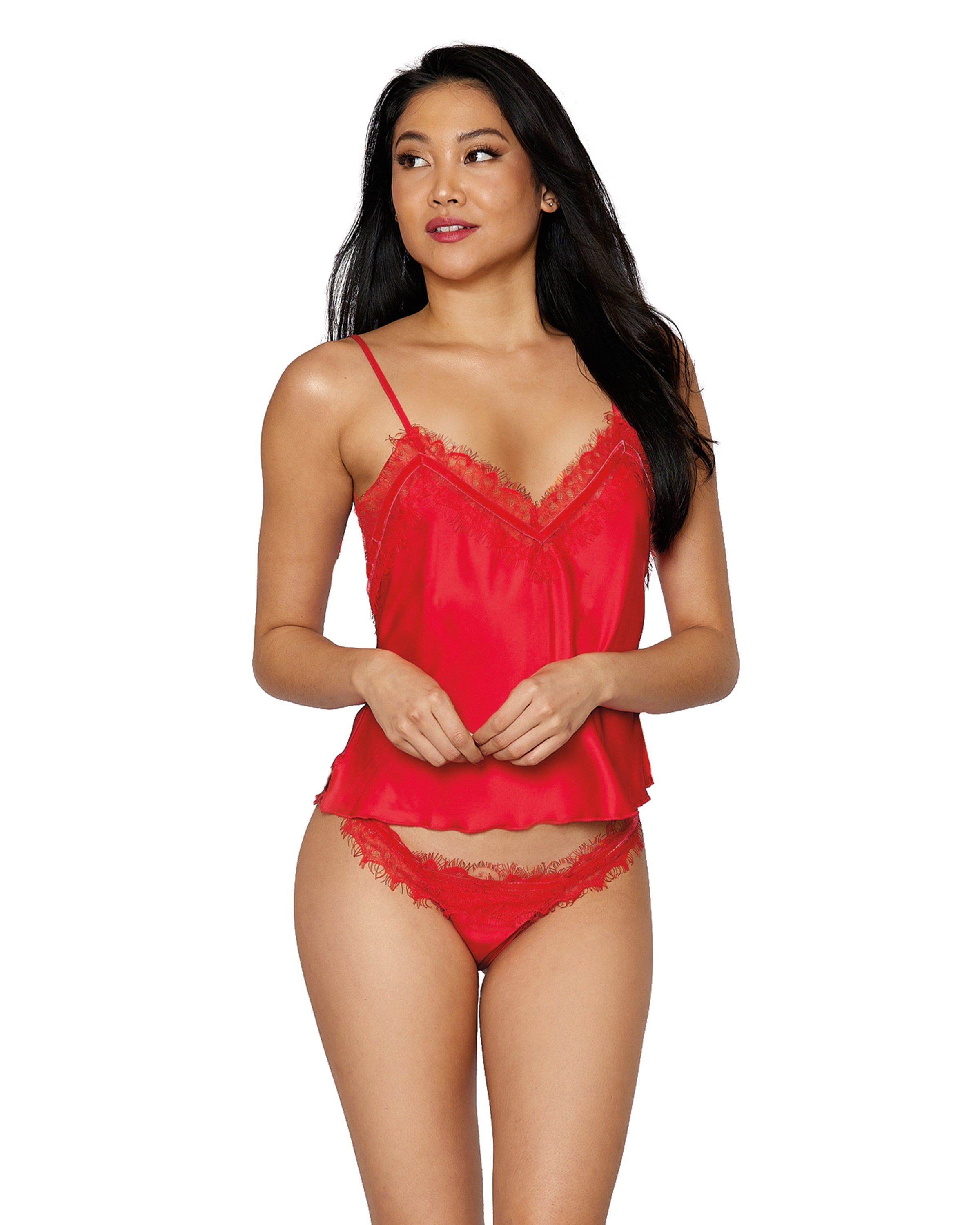 Dreamgirl Women's Jersey Camisole & Sleep Short Set - Comfortable Lounge Wear & Sleepwear
