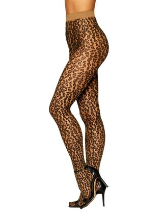 Leopard panty hose sales