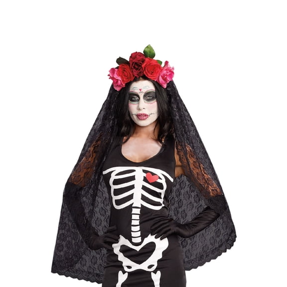 Dreamgirl Women's Day Of The Dead Headpiece