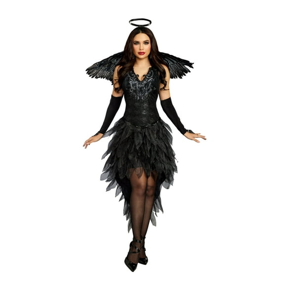 Dreamgirl Women's Luxurious Angel Of Darkness Costume Dress