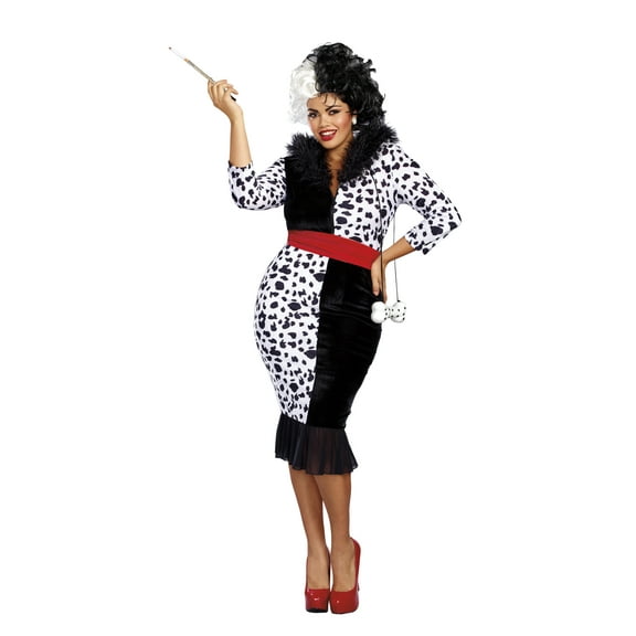 Dreamgirl Women's Plus-Size Dalmatian Diva Costume Set