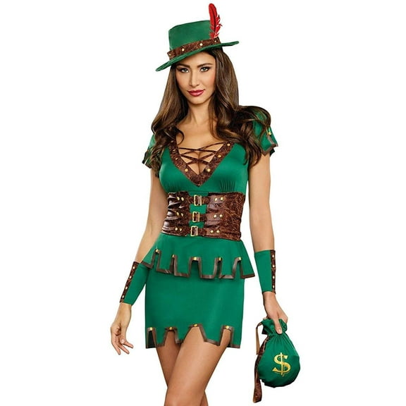 Dreamgirl Women's Robbin' Da Hood Fairytale Costume Dress