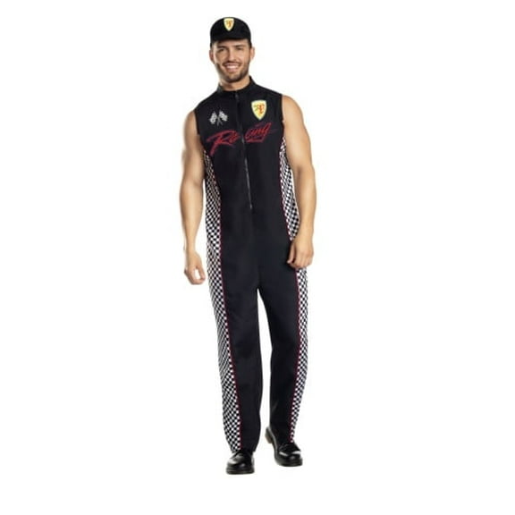 Dreamguy Formula Racer Jumpsuit Men’s Costume – Racing Driver Outfit