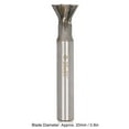 thumbnail image 1 of Dreamhall 1 Pcs 6 Flutes Dovetail Cutter 60 Degree Carbide Metalworking Cutting Tool For, 1 of 10