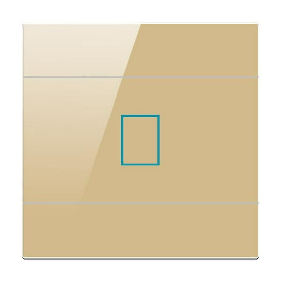 Dreamhall 1-Way Rf Remote Control Touch Switch 86-Type Single Live Wire Smart Wall Switch,gold