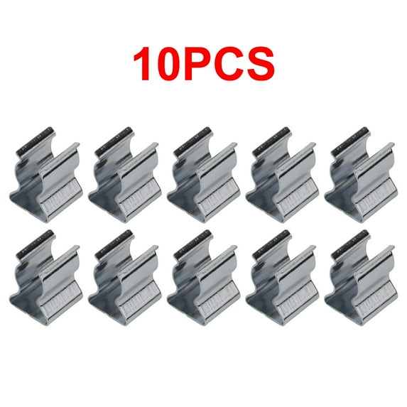 Dreamhall 10Pcs Spring Terry Clips Open Type Spring Steel Tool Clips Heavy Duty Water Pipe Clamps Hardware,6mm