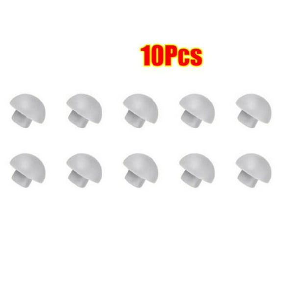 Dreamhall 10Pcs Universal Toilet Seat Bumper Kit, Toilet lid Accessories Brand New Toilet Seat Buffers Pack-white Stop Bumper White