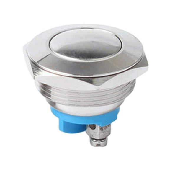 Dreamhall 12V 22 Mm Metal Waterproof Push Button Momentary On off Horn Switch Brass,curved surface