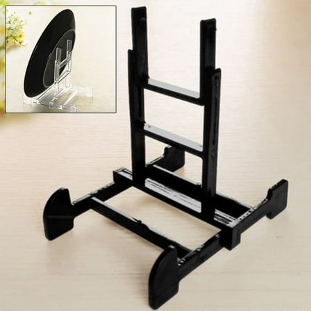 Dreamhall 1Pc Adjustable Plastic Display Stand Easel Bowl Plate Art Photo Picture Frame Holder Book Stands Black