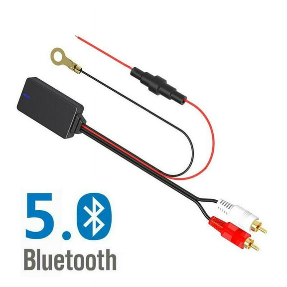 Dreamhall 1Pc Car Universal Wireless Bluetooth Module Music Adapter 2RCA Aux Audio Cable Black